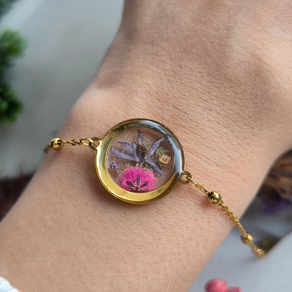 Браслет с цветами ассорти 30006 фото